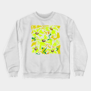 Floral abstract pattern Crewneck Sweatshirt